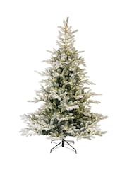 Everlands Green Grandis Fir 7ft Pre Lit Snowy Christmas Tree - Image 4 of 7