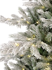 Everlands Green Grandis Fir 7ft Pre Lit Snowy Christmas Tree - Image 5 of 7