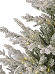 Everlands Green Norway Spruce 7ft Pre Lit Snowy Christmas Tree - Image 4 of 8