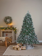 Everlands Green Windham Spruce Frosted 7ft Christmas Tree - Image 1 of 5