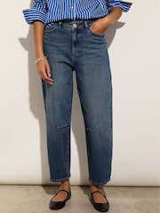 Baukjen Blue Nixi Stretch Denim Barrel Jeans - Image 2 of 4