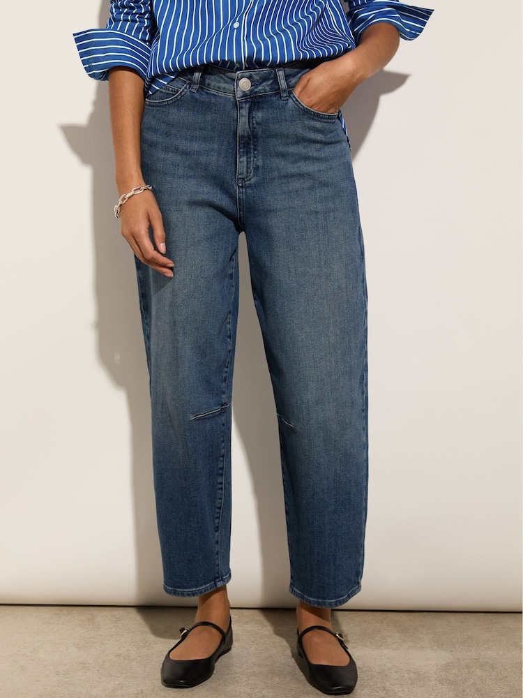 Baukjen Blue Nixi Stretch Denim Barrel Jeans - Image 2 of 4