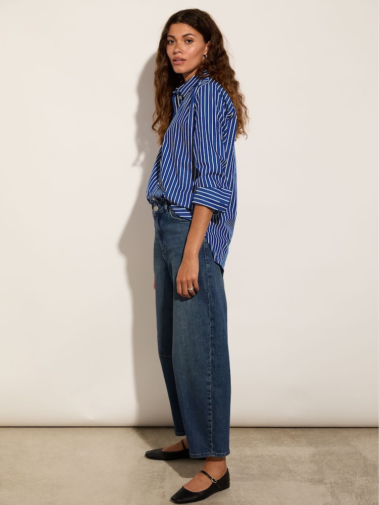 Baukjen Blue Nixi Stretch Denim Barrel Jeans - Image 3 of 4