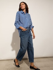 Baukjen Blue Nixi Stretch Denim Barrel Jeans - Image 4 of 4