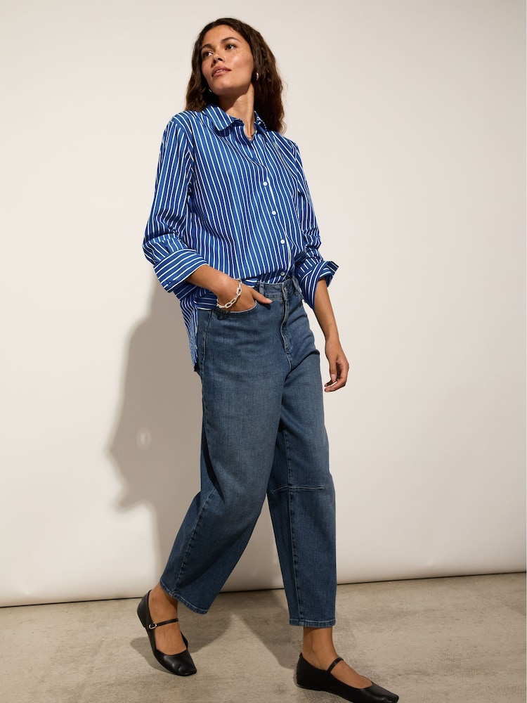 Baukjen Blue Nixi Stretch Denim Barrel Jeans - Image 4 of 4