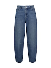 Jeans Baukjen Nixi Stretch Denim Barrel azul - Imagem 6 de 6
