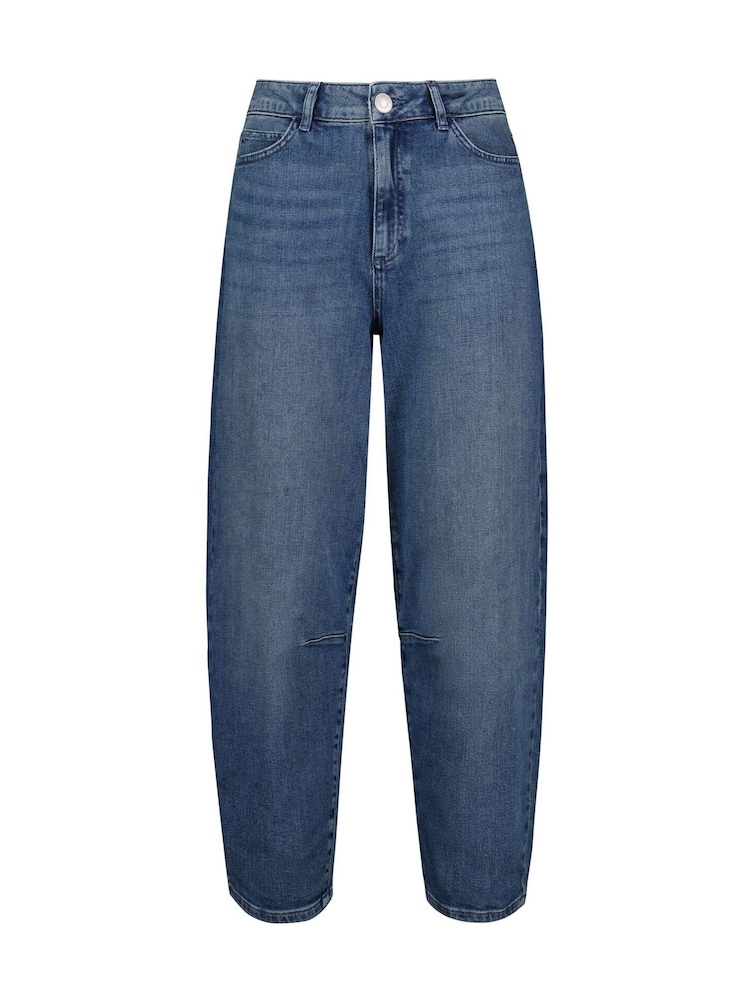 Jeans Baukjen Nixi Stretch Denim Barrel azul - Imagem 6 de 6
