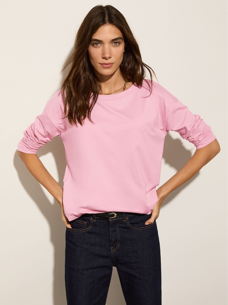 Baukjen Pink Montrose Organic Cotton Relaxed Blossom Top - Image 1 of 3 Baukjen Pink Montrose Organic Cotton Relaxed Blossom Top - Image 1 of 3