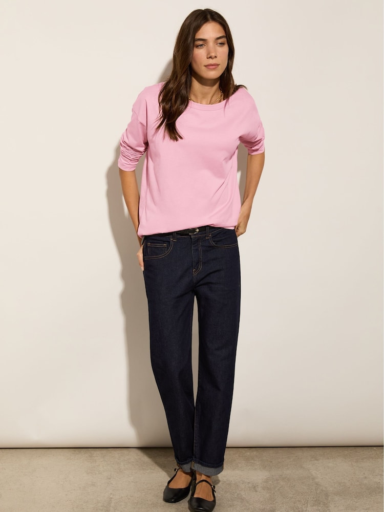 Baukjen Pink Montrose Organic Cotton Relaxed Blossom Top - Image 2 of 3 Baukjen Pink Montrose Organic Cotton Relaxed Blossom Top - Image 2 of 3