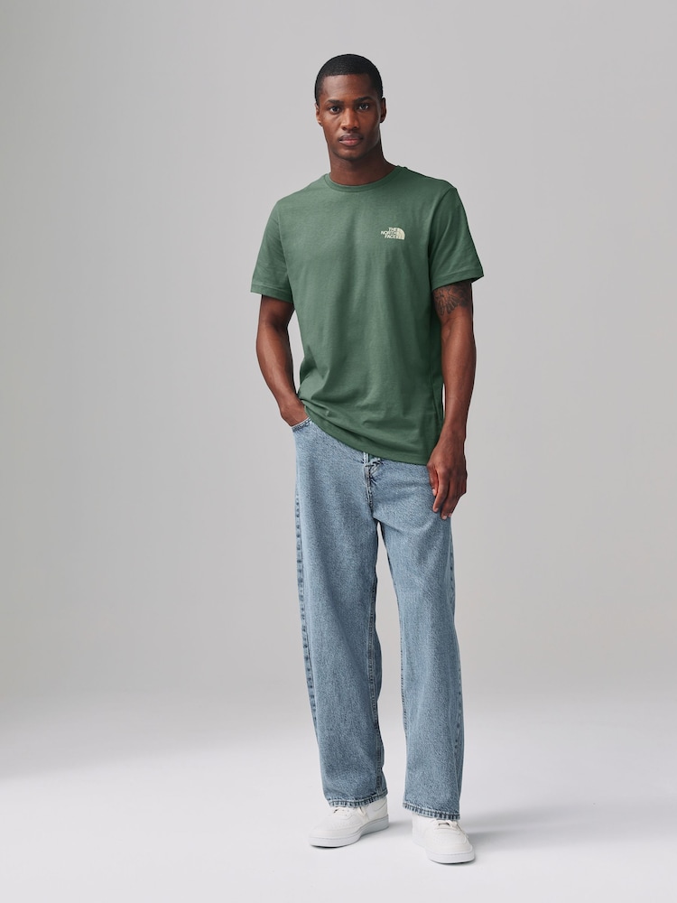 The North Face Green Mens Simple Dome T-Shirt - Image 2 of 7