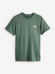 The North Face Green Mens Simple Dome T-Shirt - Image 7 of 7