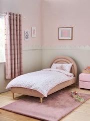Speckled Weave Pink Kids Rainbow Upholstered Bed - Image 1 of 4