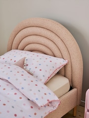 Speckled Weave Pink Kids Rainbow Upholstered Bed - Image 2 of 4