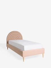 Speckled Weave Pink Kids Rainbow Upholstered Bed - Image 3 of 4