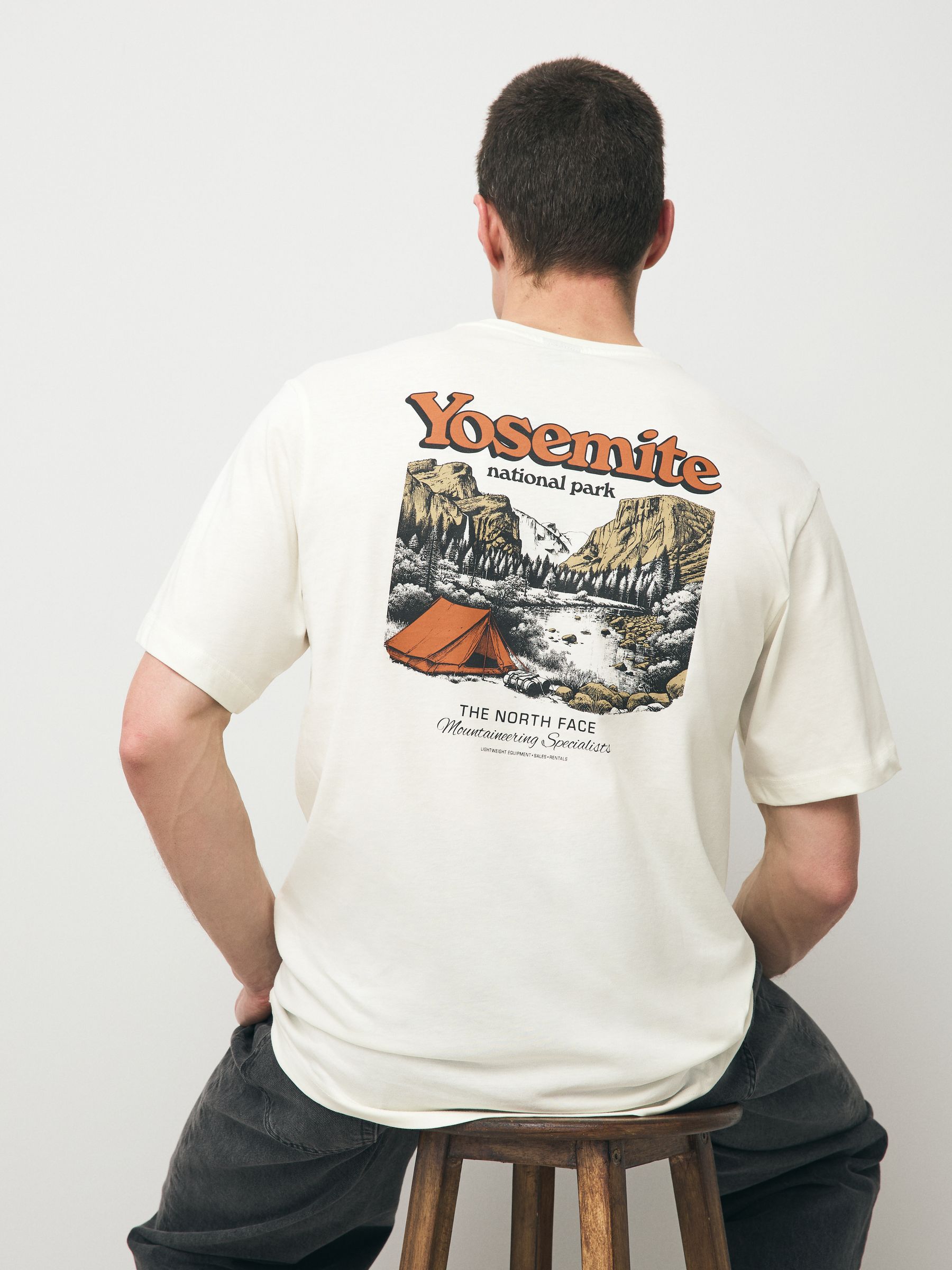 Buy The North Face Cream Yosemite Back Print 100% Cotton T