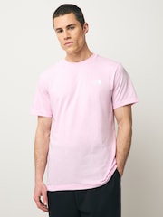 The North Face Pink Simple Dome T-Shirt - Image 1 of 8