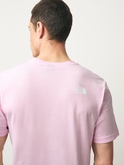 The North Face Pink Simple Dome T-Shirt - Image 7 of 8