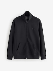 GANT Black GANT Regular-Fit Shield Logo Full Zip Black Sweatshirt - Image 5 of 5