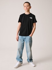 The North Face Black Teen 100% Cotton Mountain Sketch Back Print T-Shirt - Image 3 of 7