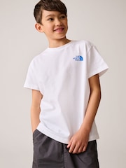 The North Face White 100% Cotton Teen Half Dome Photo Back Print T-Shirt - Image 2 of 6