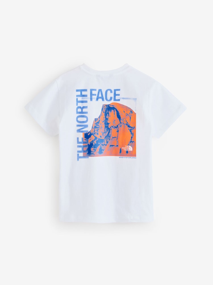 The North Face White 100% Cotton Teen Half Dome Photo Back Print T-Shirt - Image 6 of 6