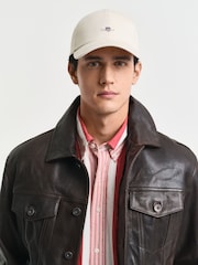 Кремовый - GANT Shield 100% Cotton Cap - Image 3 of 3