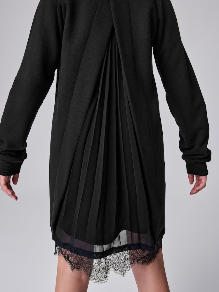 Buy smALLSAINTS Black Lee Lace Sweat Dress from Next USA