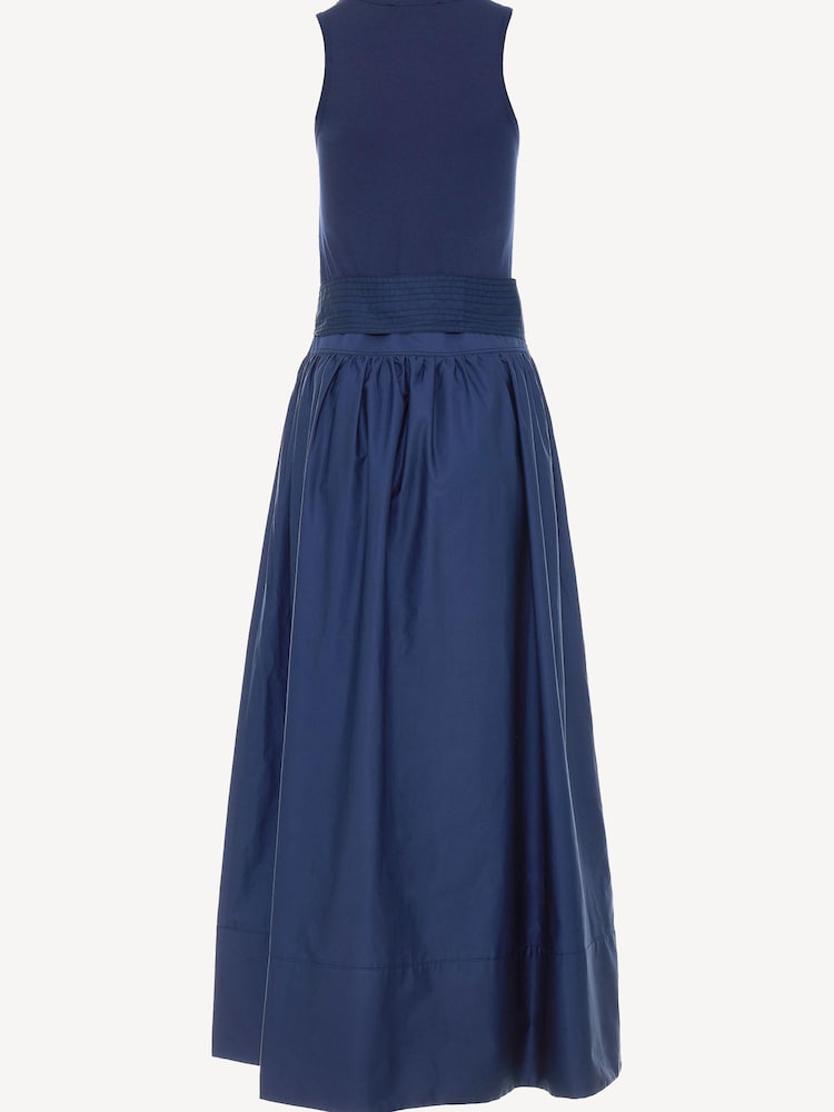 Devotion Twins Blue Lively 100% Cotton Poplin And Jersey Dress - Image 3 of 3