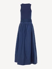 Devotion Twins Blue Lively 100% Cotton Poplin And Jersey Dress - Image 4 of 4