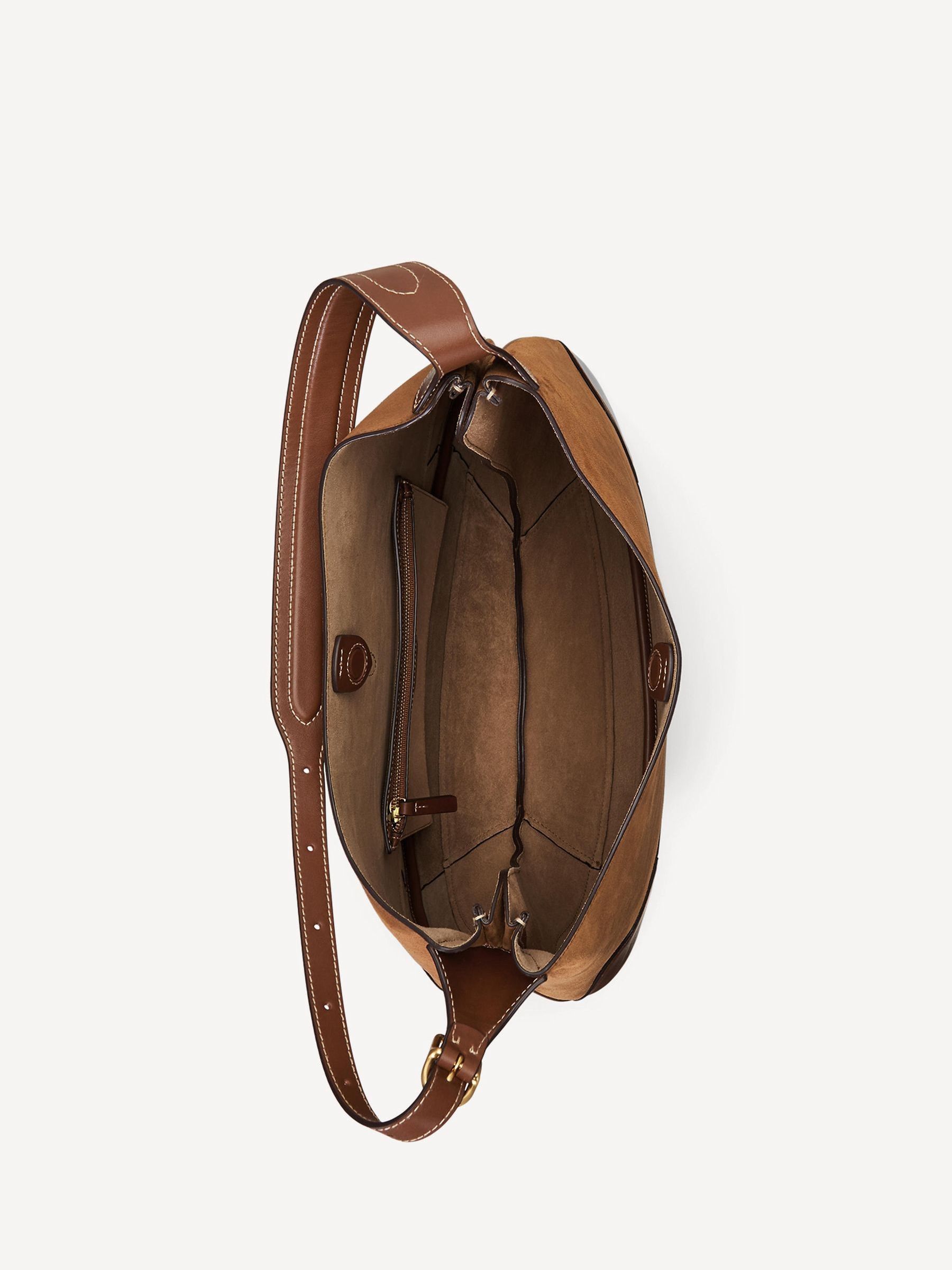 Polo Ralph Lauren Brown Medium Shoulder Brown Bag - Image 5 of 6