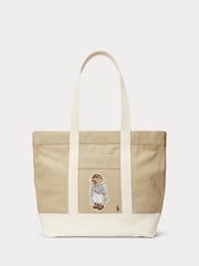 Polo Ralph Lauren Natural Bear Tote Cotton Bag - Image 1 of 5