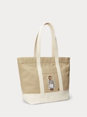 Polo Ralph Lauren Natural Bear Tote Cotton Bag - Image 3 of 5