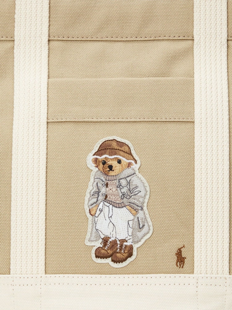 Polo Ralph Lauren Natural Bear Tote Cotton Bag - Image 5 of 5