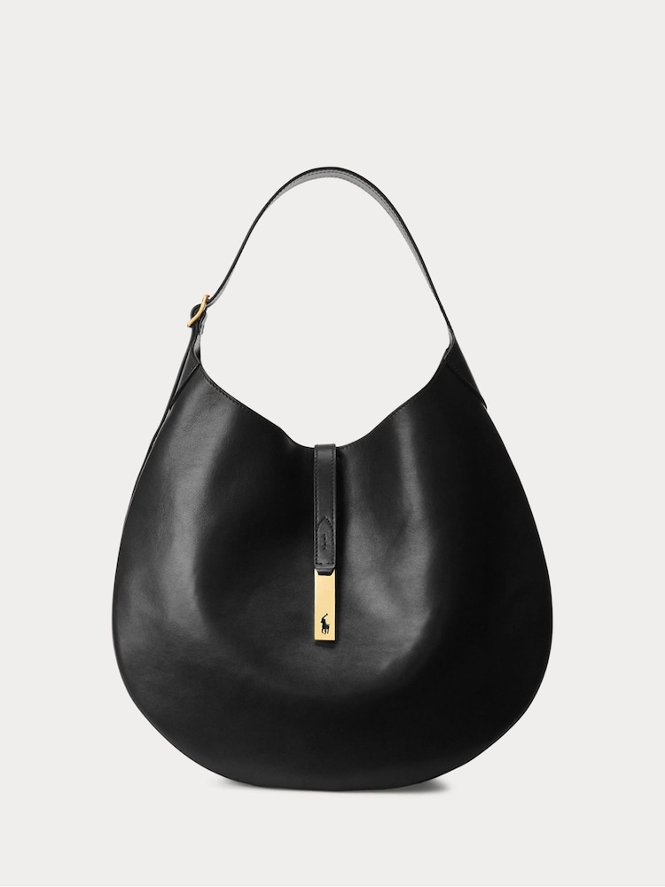 Polo Ralph Lauren Black Medium Shoulder Bag - Image 1 of 7