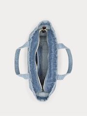 Polo Ralph Lauren Blue Cotton Bear Print Tote Bag - Image 5 of 6