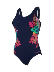 Zoggs Blue Adjustable Kuringai Scoopback Tummy Control Swimsuit - Image 5 of 8