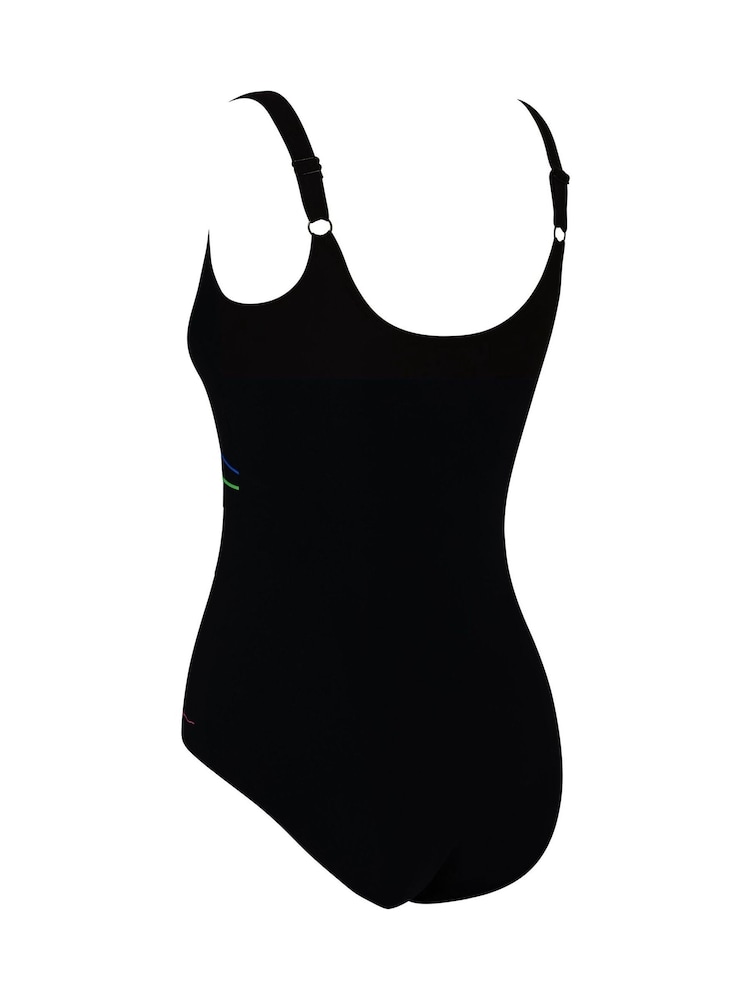 Zoggs Macmasters bauchformender Badeanzug mit Scoopback-Design in Schwarz - Bild 6 von 6 Zoggs Macmasters bauchformender Badeanzug mit Scoopback-Design in Schwarz - Bild 6 von 6