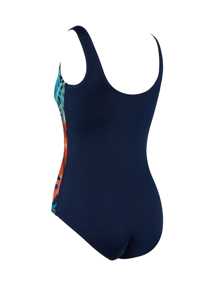 Zoggs Blue Scoopback with Foam Cupped Swimsuit - Imagen 7 de 7
