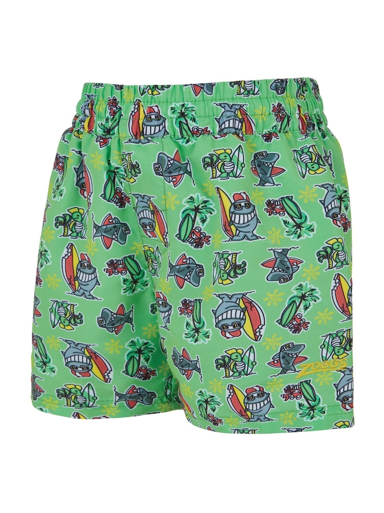 Zoggs Boys Black Water Shorts - Image 4 of 4