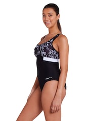 Zoggs Classique Dakota Crossback Black Swimsuit - Image 3 of 7