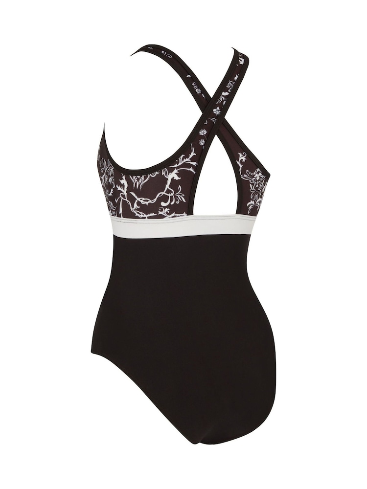 Zoggs Classique Dakota Crossback Black Swimsuit - Image 7 of 7