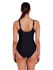Zoggs bauchformender Badeanzug mit verstellbarem Scoopback-Design in Schwarz - Bild 4 von 9