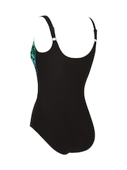 Zoggs bauchformender Badeanzug mit verstellbarem Scoopback-Design in Schwarz - Bild 9 von 9