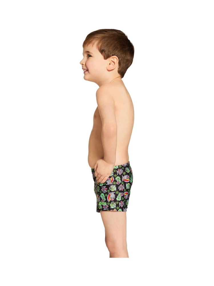 Zoggs Boys Hip Racer Black Swim Shorts - Image 2 of 5