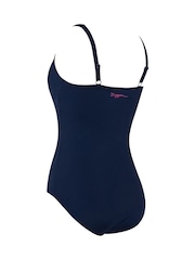 Zoggs Blue Ruched Front Classicback Swimsuit - Image 7 of 7