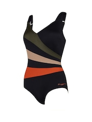 Zoggs Wrap Panel Classic Back Dream Black Swimsuit - Image 7 of 8
