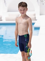 Zoggs Boys Blue Mid Jammer Swim Shorts - Image 3 of 6