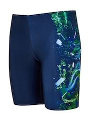 Zoggs Boys Blue Mid Jammer Swim Shorts - Image 6 of 6