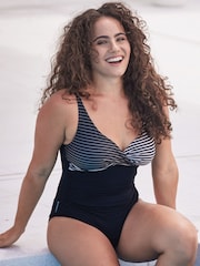 Zoggs Seafarer Adjustable Classicback Black Swimsuit - Image 2 of 8