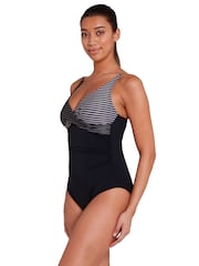 Zoggs Seafarer Adjustable Classicback Black Swimsuit - Image 4 of 8